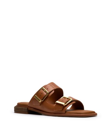 Clarks Tan Ariany Strap Leather Sandals - Standard Fit (D)