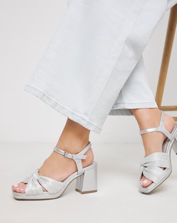 Citrus Crossover Detail Heeled Sandals - Extra Wide Fit (EEE)
