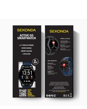 Sekonda Active Go 45mm Smart Watch - Navy