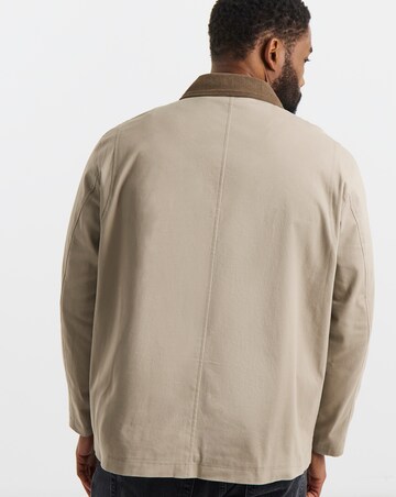 Jack & Jones Graham Cord Worker Jacket - Natural/Brown