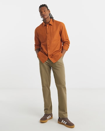 Long Sleeve Linen Blend Shirt Long