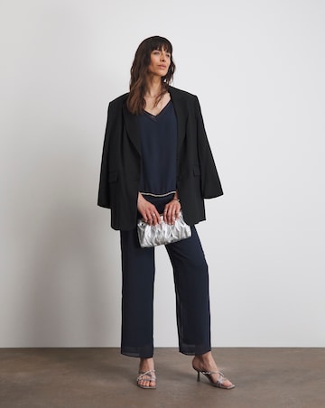 Joanna Hope Beaded Chiffon Trouser Set