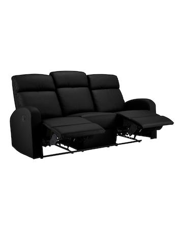 Ramsey Faux Leather Recliner 3 Seater Sofa