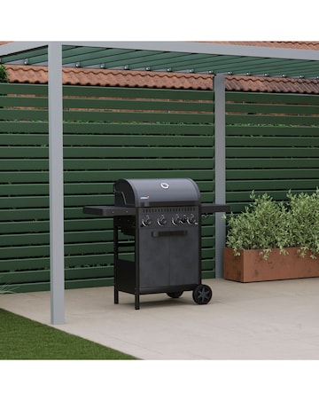 Charles Bentley Ottimo Origin 350 4 Burner Gas Barbecue with Side Burner