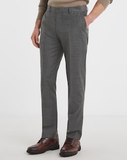 William Hunt Textured Grey Suit Trouser
