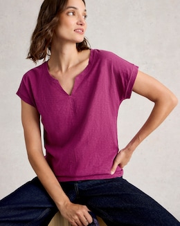 White Stuff Nelly Notch Neck Tee