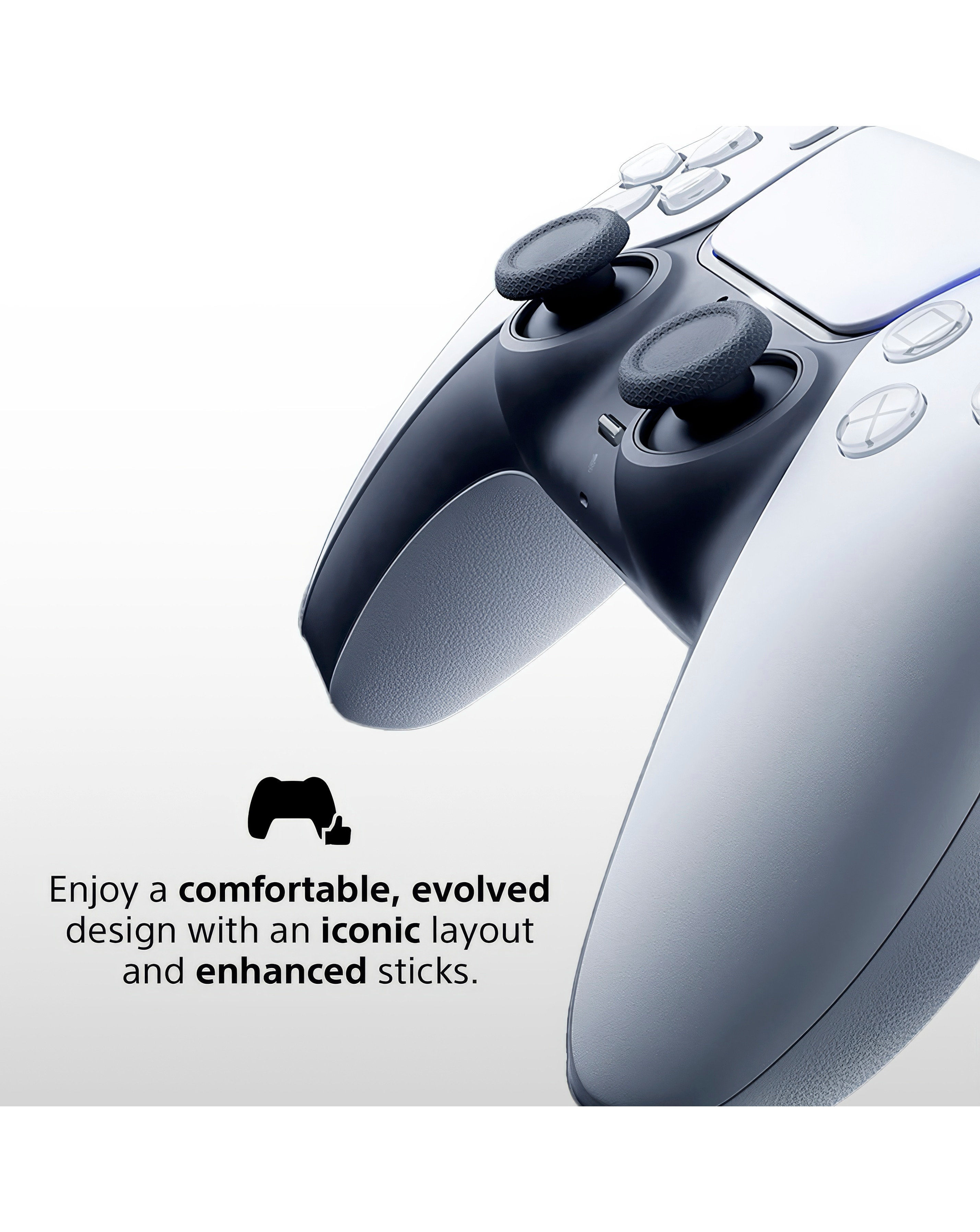 PlayStation 5 DualSense Wireless Controller - White | JD Williams