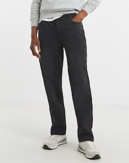 Straight Fit Stretch Jeans Blackwash