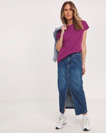 Purple Relaxed Short Sleeve T-Shirt