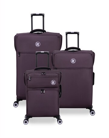 IT Luggage Simultaneous Connectable 3pc Suitcase Set