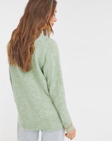 Green Rib Detailing Jumper
