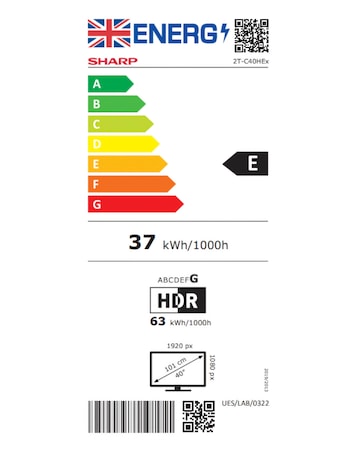 Sharp 2T-C40HE3245KB 40in QLED Smart HD Tivo TV