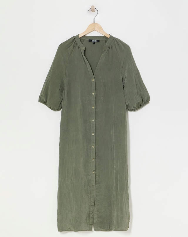 Crinkle Fabric Kaftan Dress