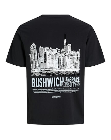 Jack & Jones Bushwich Back Graphic T-Shirt - Black