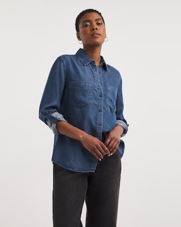 Indigo Denim Shirt with Tencel TM Lyocell Fibres