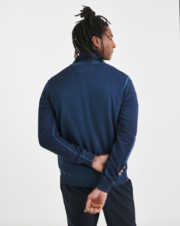 Joe Browns 1/4 Zip Acid Wash Sweatshirt