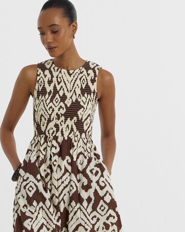 JdY Diego S/L Woven Print Midi Dress