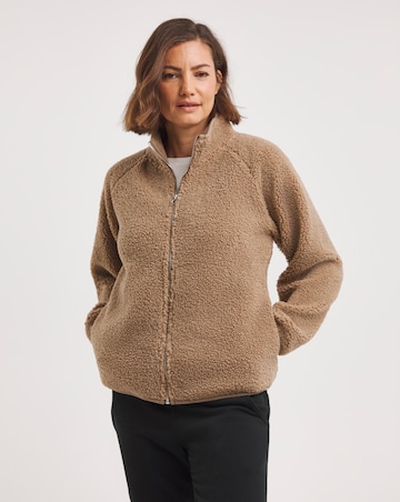 Borg Fleece Zip Up Jacket