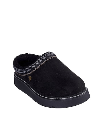 Skechers Keepsakes Lite Vegan Suede Slipper with Faux Shearling - Standard Fit