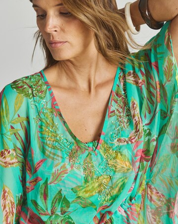 Magisculpt Embellished Beach Kaftan