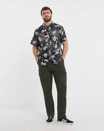 Jack & Jones Hawaii Floral Shirt - Black