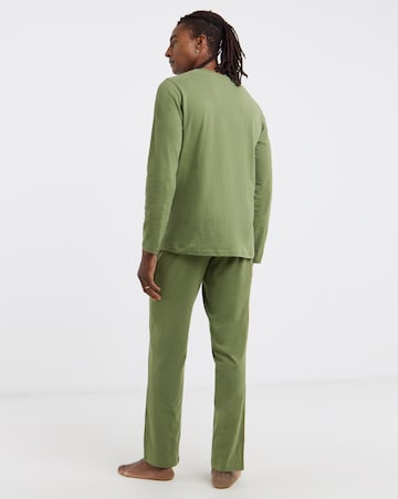 2 Pack Long Sleeve Open Hem PJs