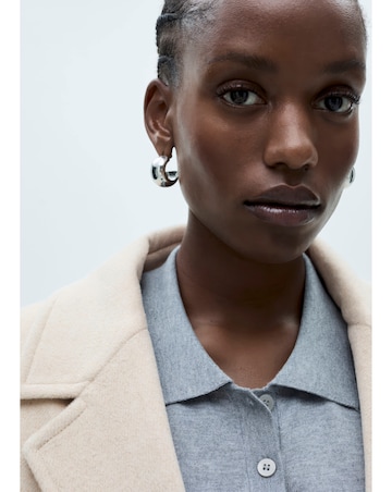 Mango Double Breasted Wool Coat