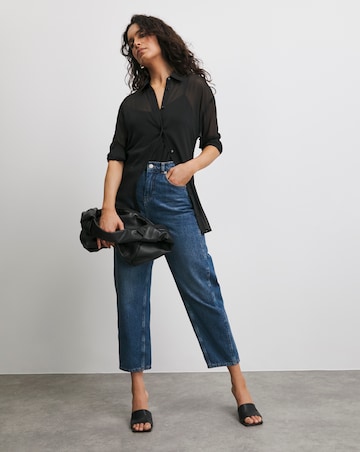 Chiffon Oversized Shirt with Cami