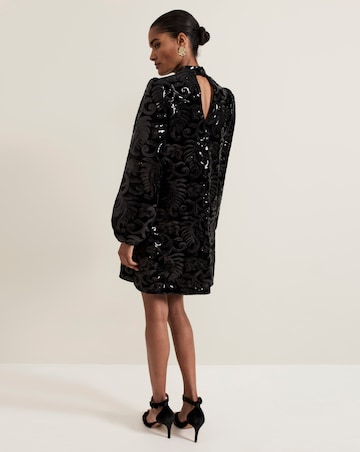 Phase Eight Sequin Velvet Shift Dress
