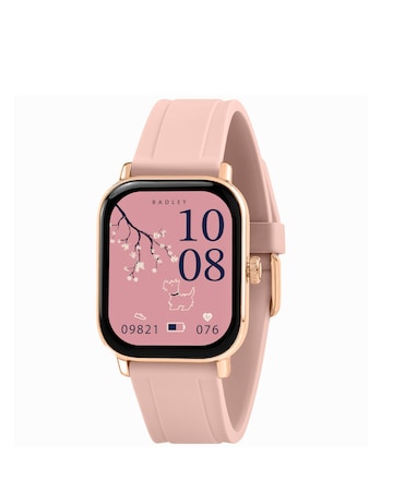 Radley Series 56 Cobweb Silicone Strap Smart Watch and Wireless Earbuds Bundle