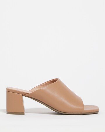 Block Heel Mule Sandal Extra Wide EEE Fit