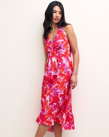 Nobody's Child Amy Abstract Print Midi Dress