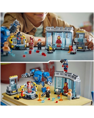 LEGO Marvel Iron Man's Laboratory: Hall of Armour, Super Hero Building Set 76315