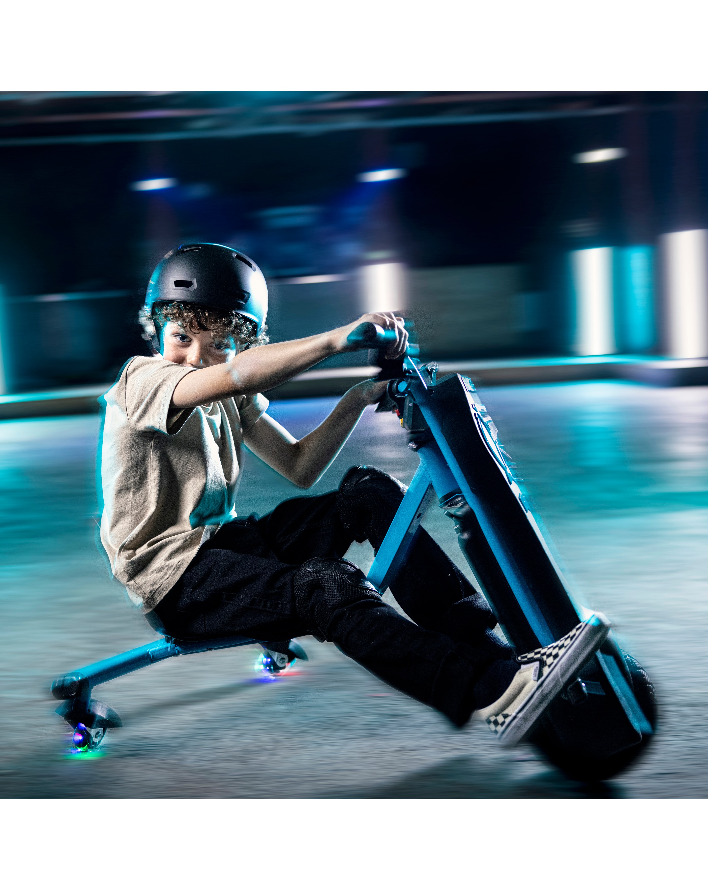 Xootz Cyclone Power Drifter Electric Trike - Black/Blue | JD Williams