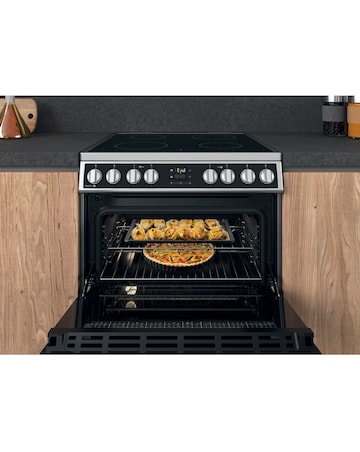 Hotpoint HDM67V8D2CX/UK 60cm Electric Double Cooker + Installation