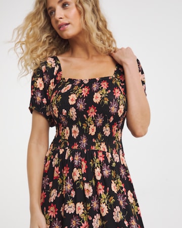 Joe Browns Shirred Floral Jersey Dress