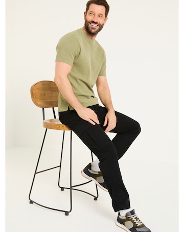 FatFace Bude Cargo Trousers - Washed Black