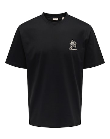 Only & Sons Fiesta Back Graphic T-Shirt - Black