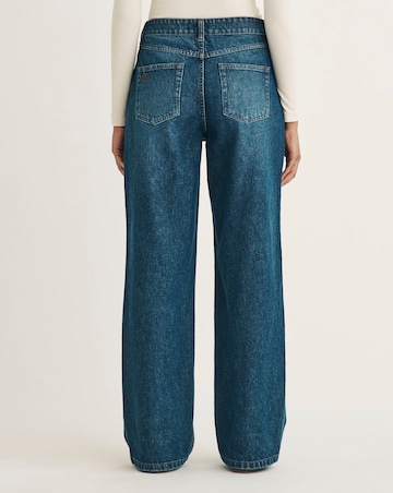 Nobody's Child Indigo Wash Wide Leg Jean 30