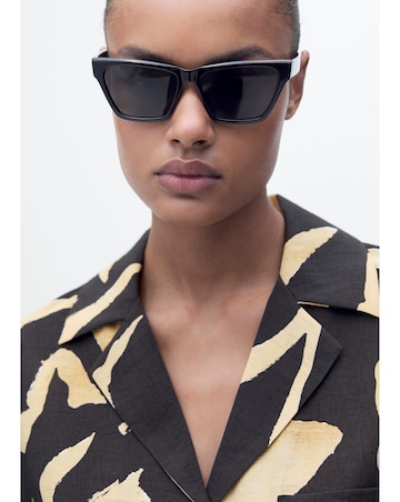 Mango Printed Short-Sleeved Shirt