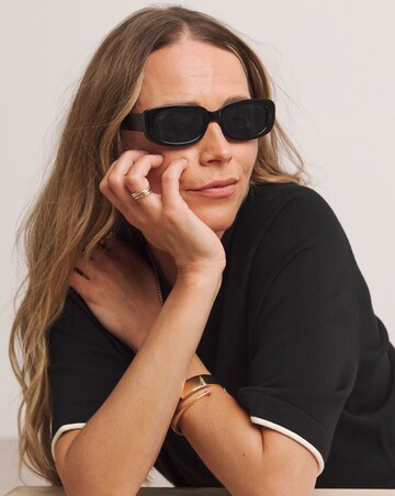 Anthology Contrast Trim Short Sleeve Boxy Jumper