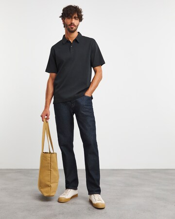 Relaxed Fit Interlock Polo Reg