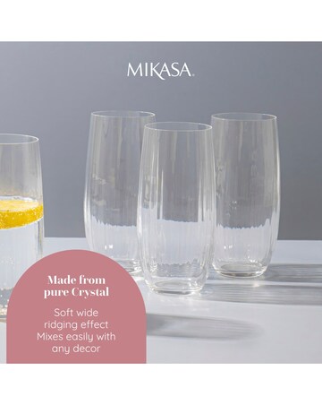 Mikasa Treviso Set of 4 Highball Glasses