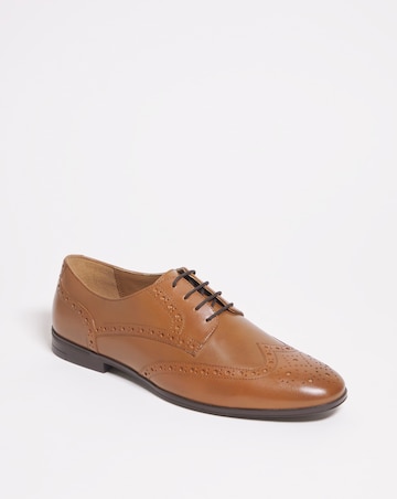 Formal Leather Brogue Wide