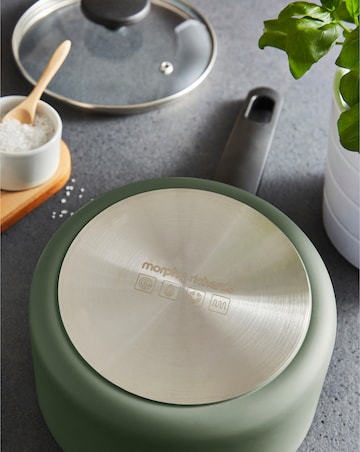 Morphy Richards Recycled Aluminium Green 5 Piece Pan Set