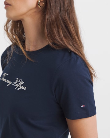 Tommy Hilfiger Lurex Script Crew Neck T-shirt
