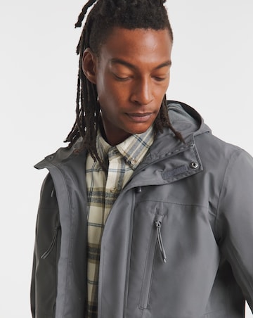 Grey Fleece Lined Waterproof Anorak