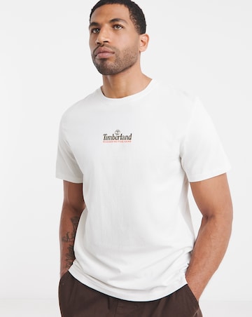 Timberland Washed Back On The Road Back Graphic T-Shirt - White