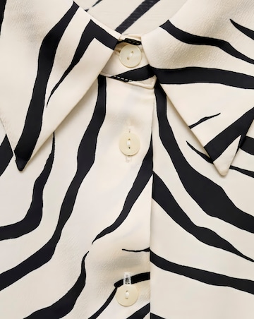 Mango Ideale Zebra Print Shirt