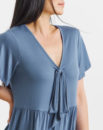 Bow Front Peplum Top